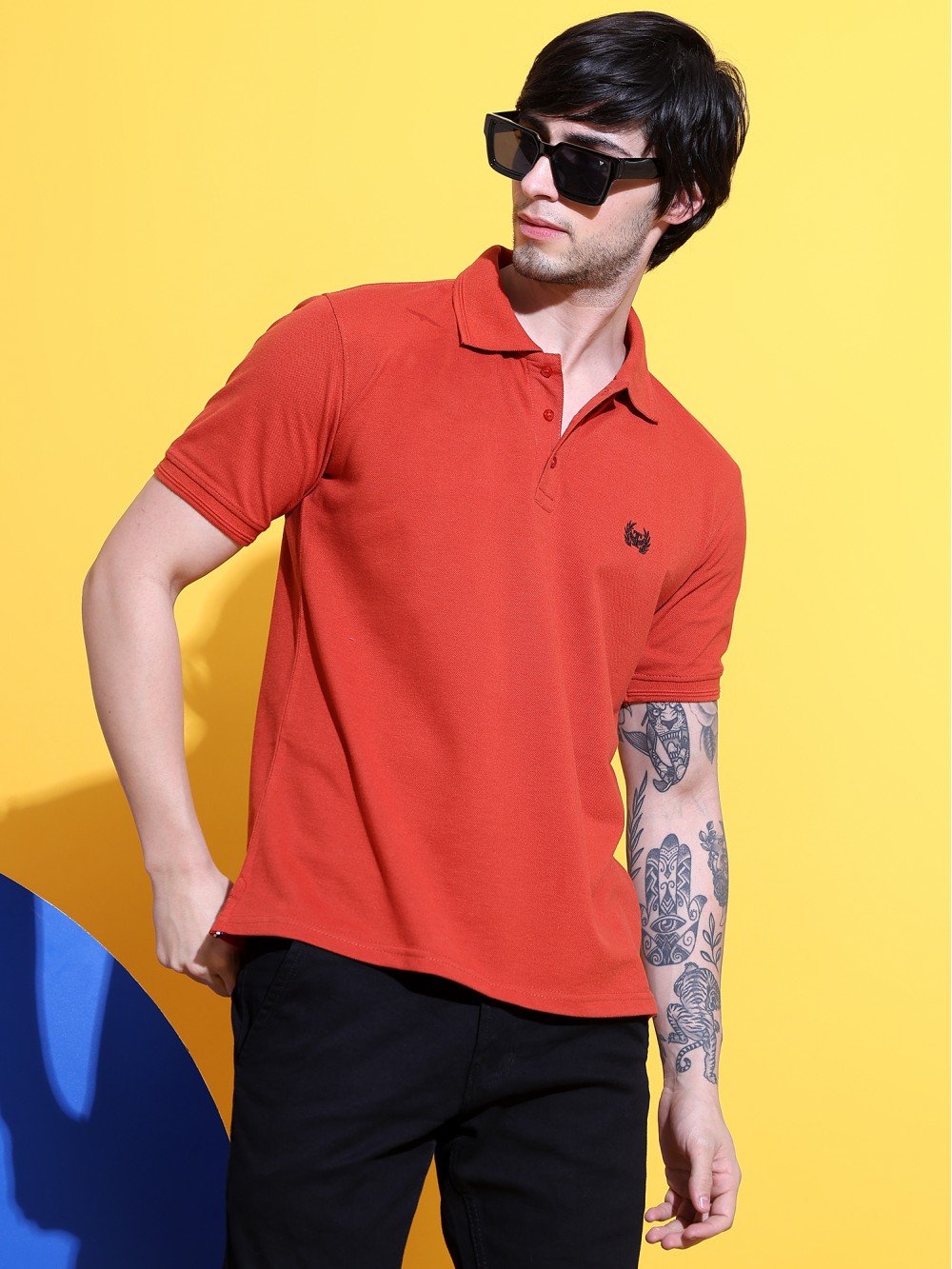 Classy  Rust Orange Polo T-Shirt