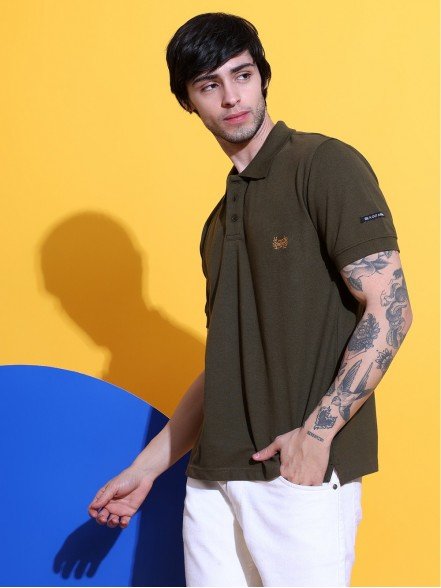 Classy Seaweed Olive Polo T-Shirt