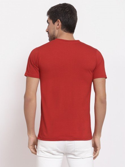 Cherry Red Printed T-Shirt