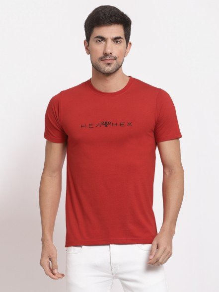 Cherry Red Printed T-Shirt