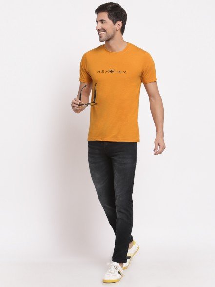 Dusk Orange Printed T-Shirt