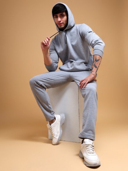 Grey Hooded Tracksuits