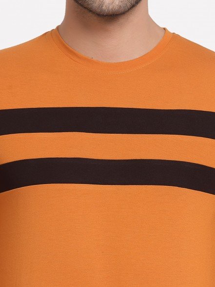 Breton Men Dark Mustard T-Shirt