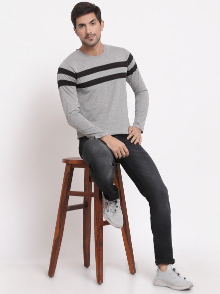 Breton Men Light Grey T-Shirt