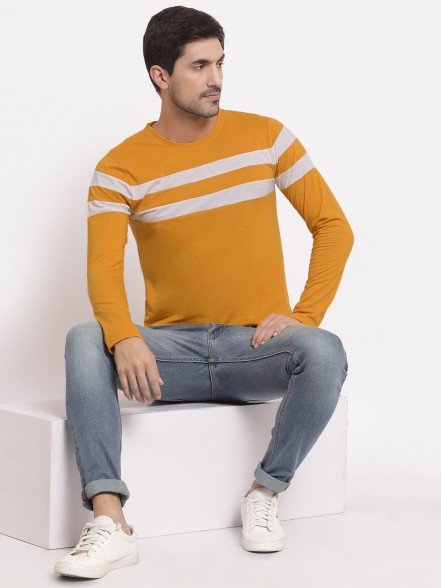 Breton Men Light Mustard T-Shirt