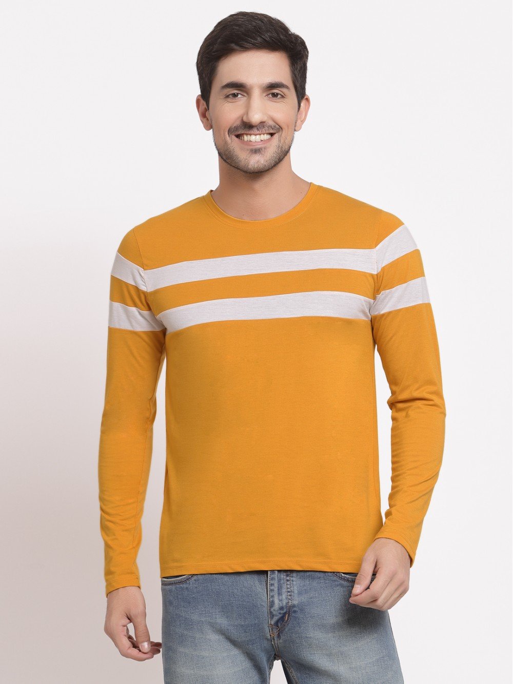 Breton Men Light Mustard T-Shirt