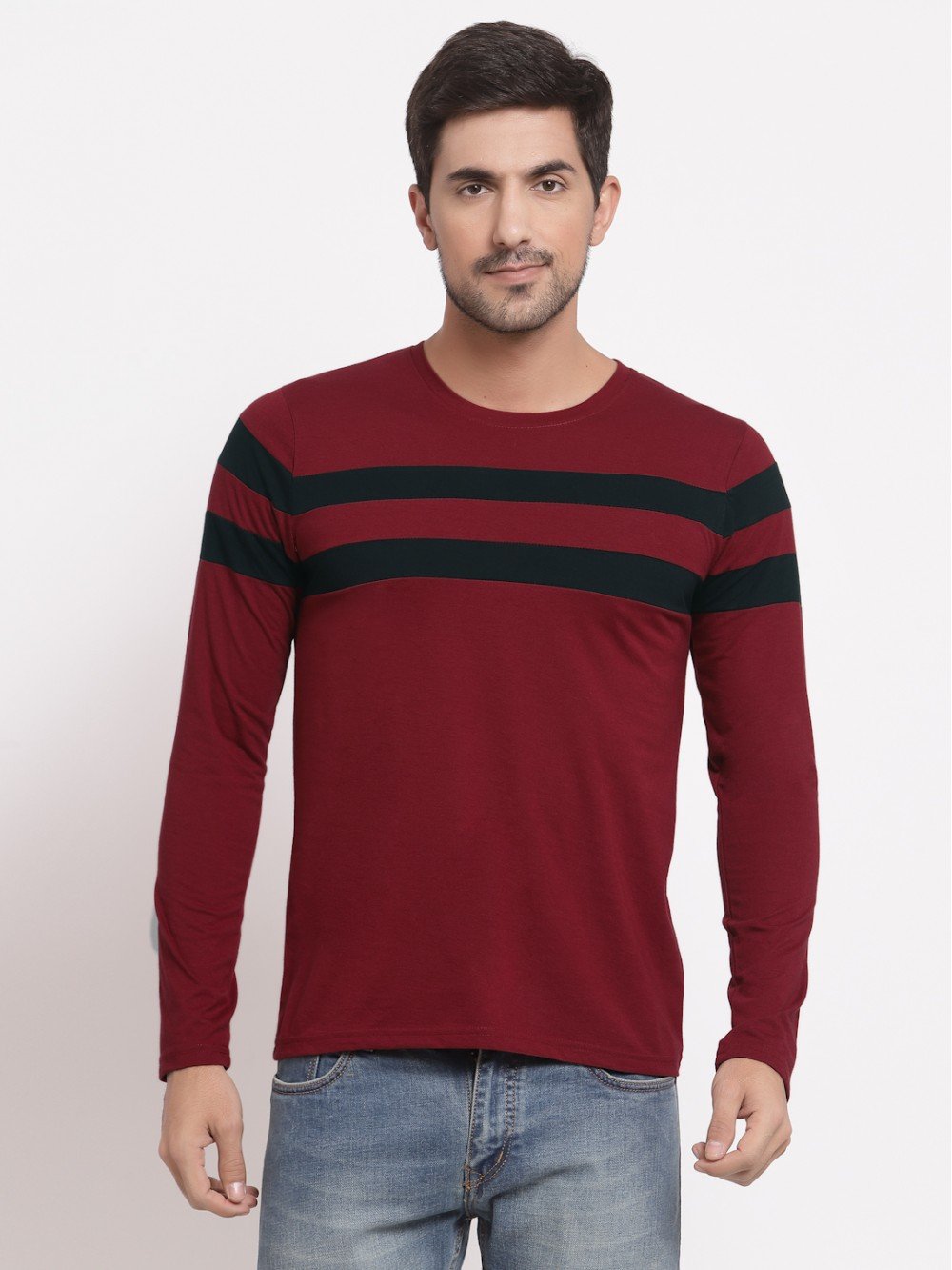 Breton Men Maroon T-Shirt