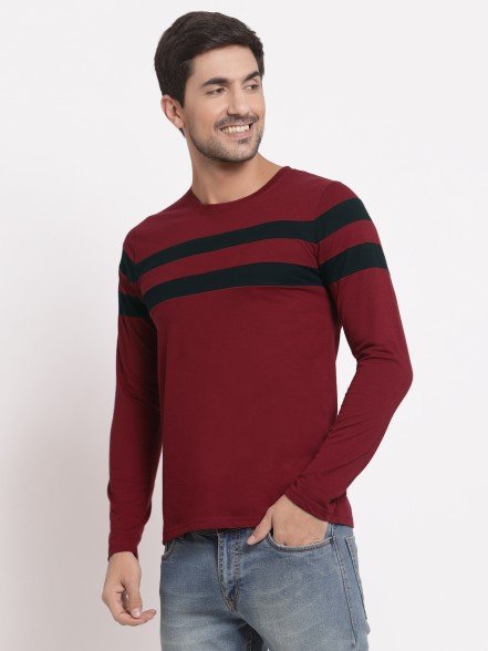 Breton Men Maroon T-Shirt