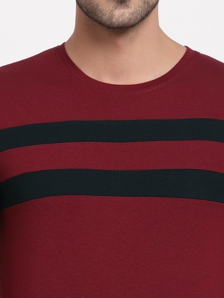 Breton Men Maroon T-Shirt