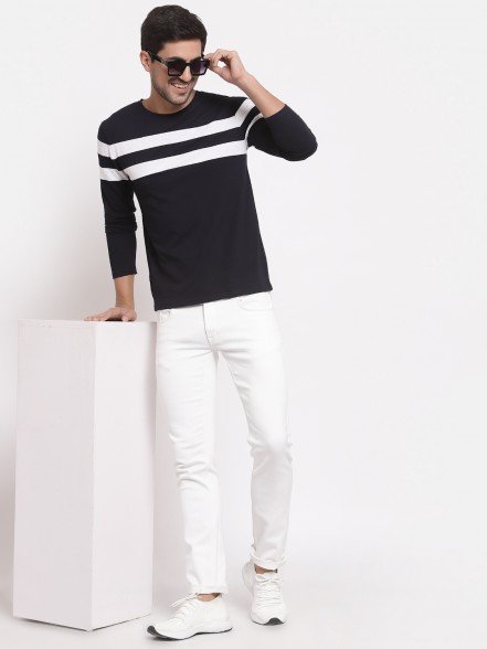 Breton Men Navy Blue T-Shirt