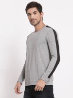 Luxury Men Striped Grey T-Shirt