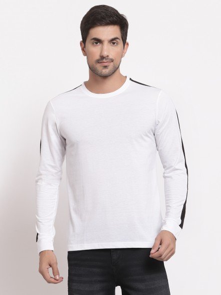 Luxury Men Striped White T-Shirt