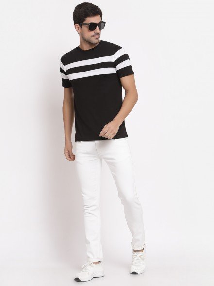 Leisure Black Striped T-Shirt