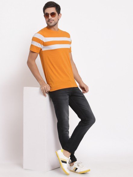 Leisure Light Mustard Striped T-Shirt