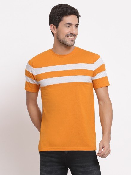 Leisure Light Mustard Striped T-Shirt