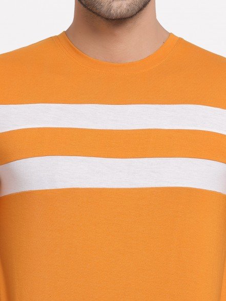 Leisure Light Mustard Striped T-Shirt