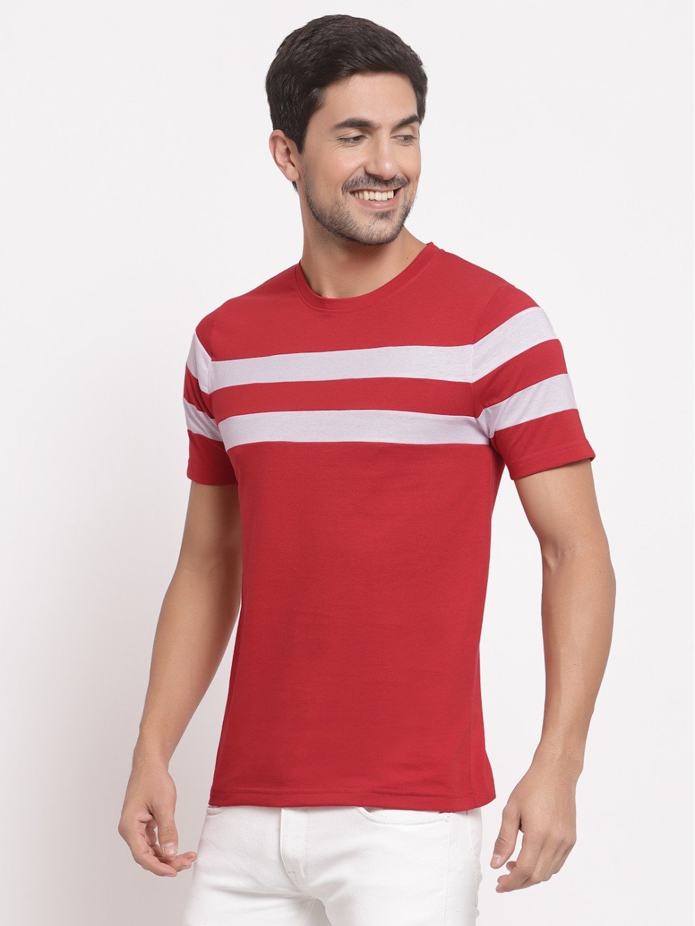 Leisure Red Striped T-Shirt