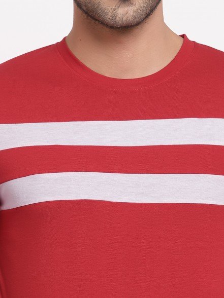 Leisure Red Striped T-Shirt