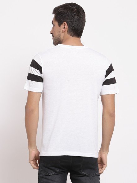 Leisure White Striped T-Shirt