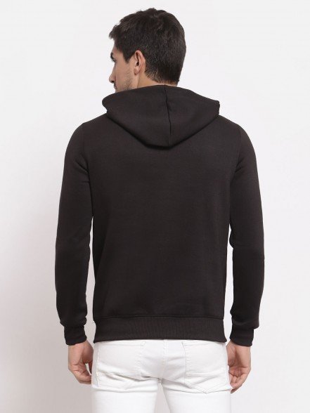 Plain Black Hoodie For Men