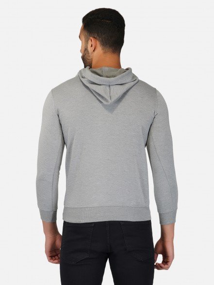 Plain Grey Hoodie For Men