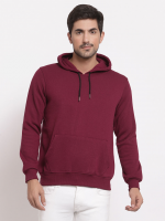 Plain Maroon Hoodie For Men