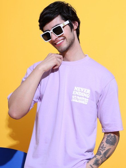 Madness Oversized Lavender T-Shirt