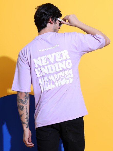 Madness Oversized Lavender T-Shirt