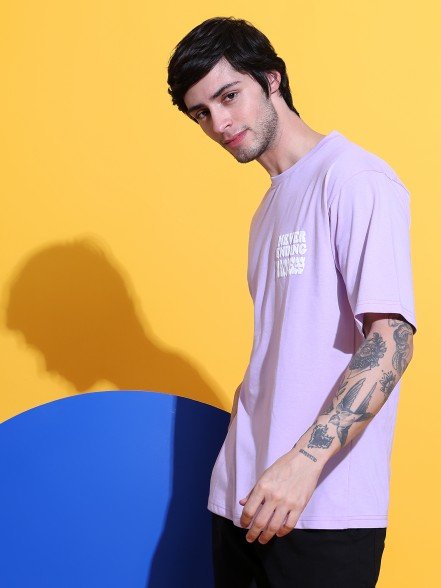 Madness Oversized Lavender T-Shirt