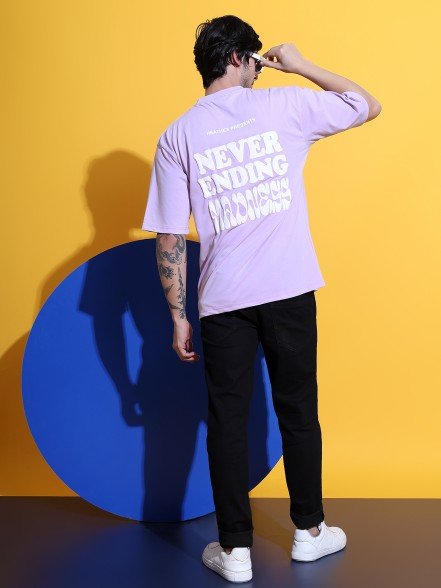 Madness Oversized Lavender T-Shirt