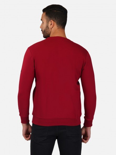 Maroon Printed Fleece Sweatshirt - Harvard