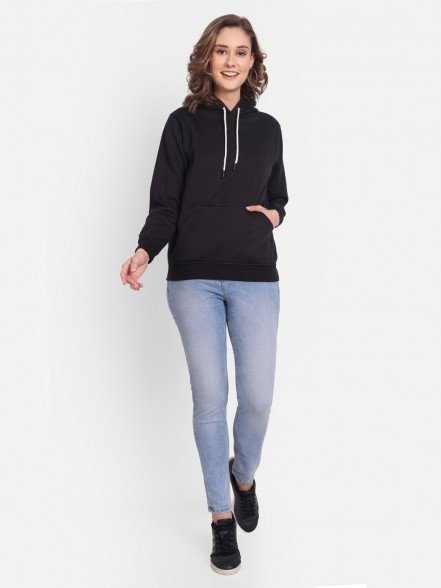 Elegant Black Women Hoodie