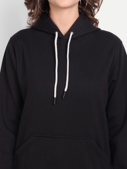 Elegant Black Women Hoodie