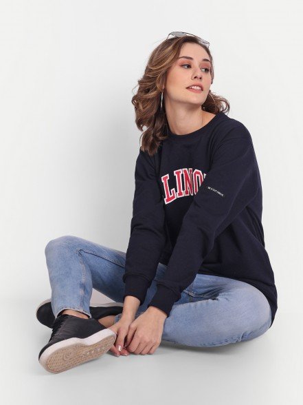 Illinious Navy Sweatshirt 