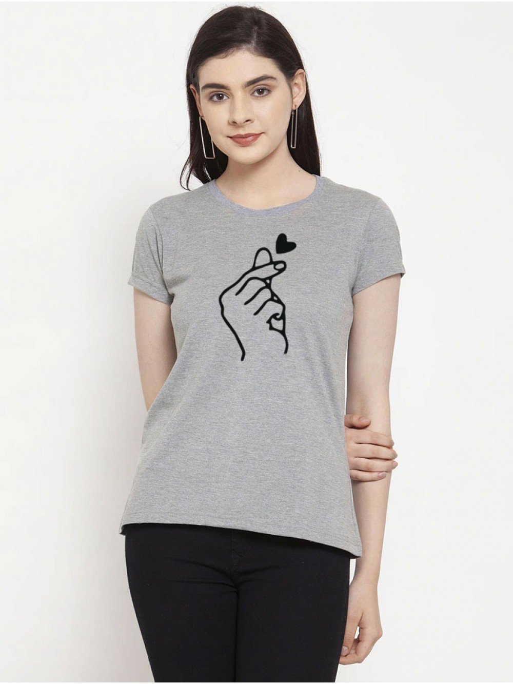 Korean Love Grey T-shirt