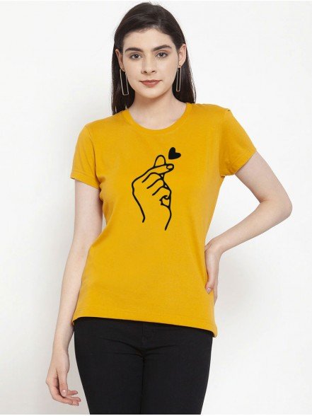 Korean Love Yellow T-shirt