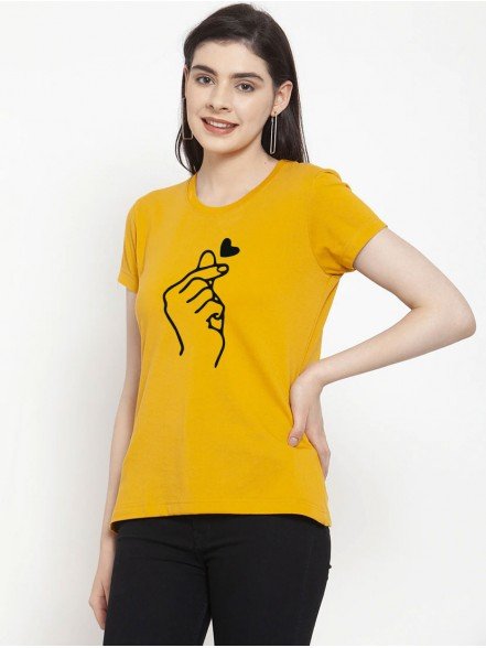 Korean Love Yellow T-shirt