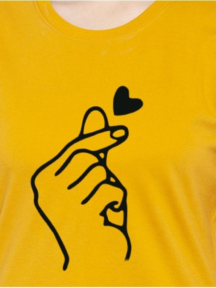 Korean Love Yellow T-shirt