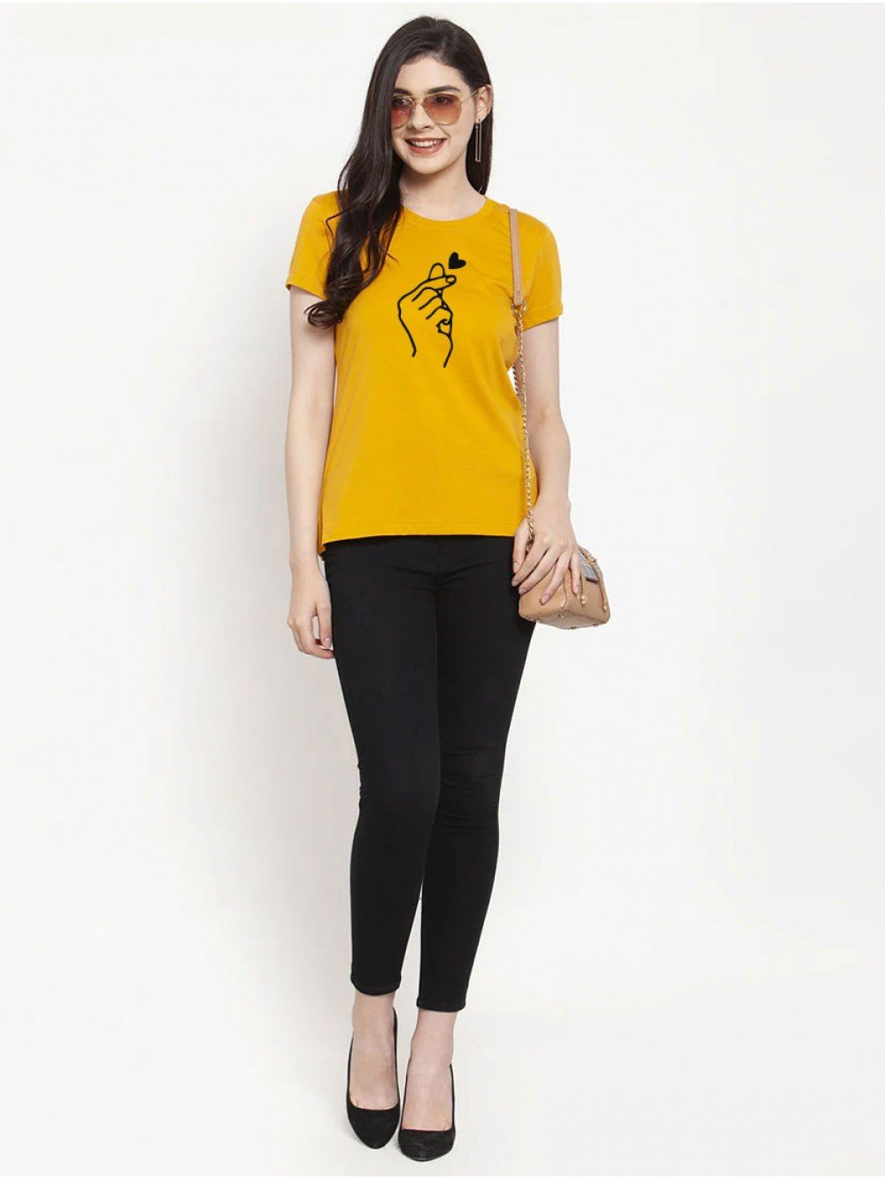 Korean Love Yellow T-shirt